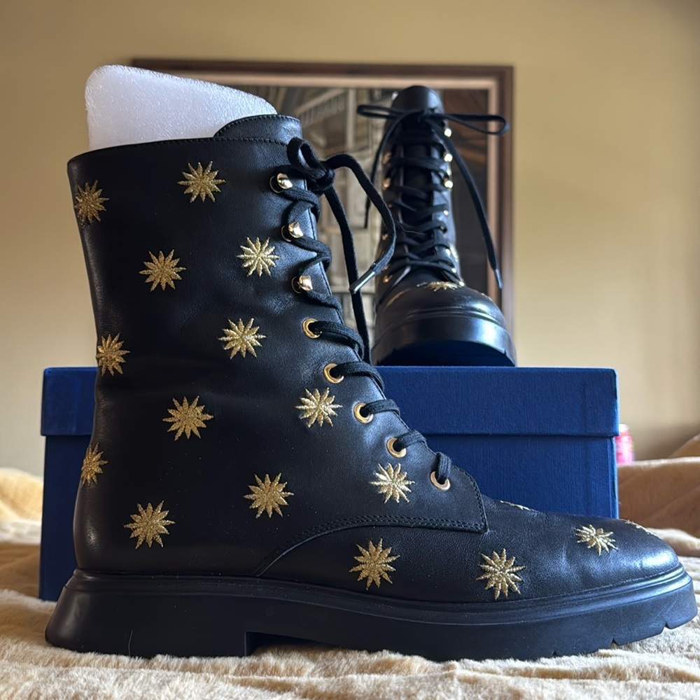 Stuart Weitzman, McKenzie embroidered boots